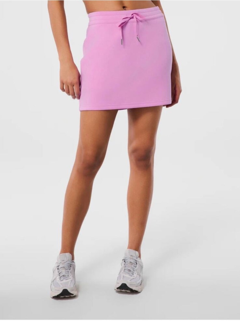 SPANX Airessentials Mini Drawstring Skort Pink Size L Athletic Tennis Golf Skirt